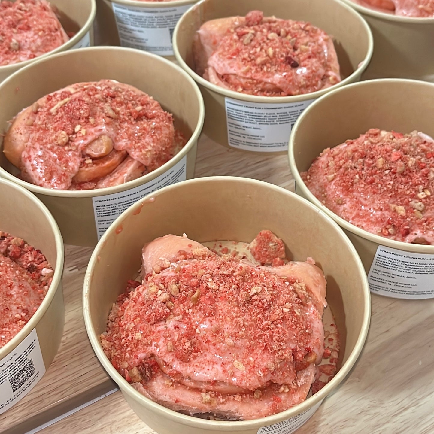 Strawberry Crunch Bun